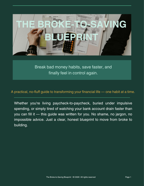 Money saving guide digital PDF for budgeting and saving