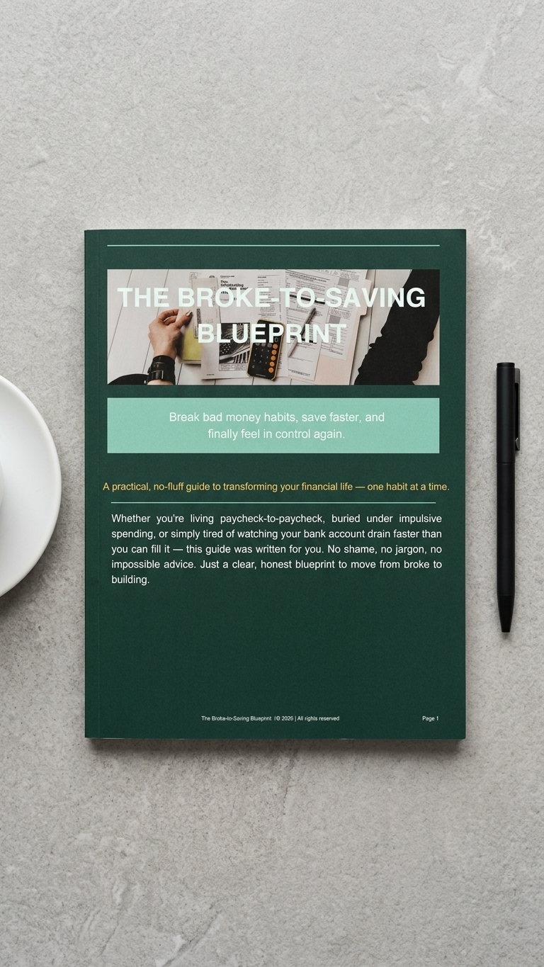 Money Saving Guide | The Broke to Saving Blueprint
