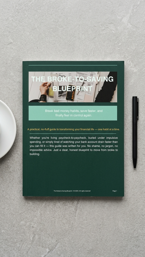 Money Saving Guide | The Broke to Saving Blueprint